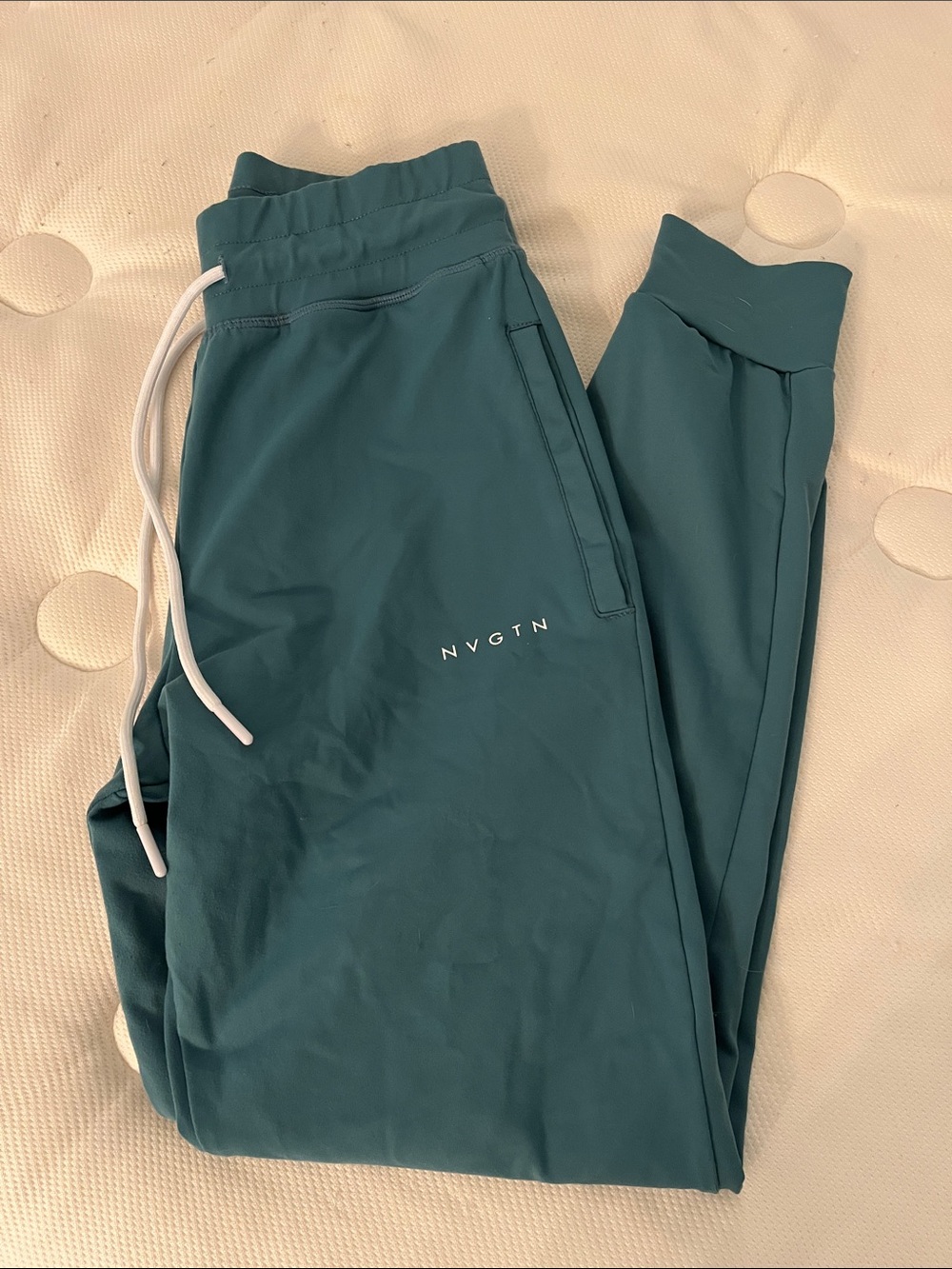 NVGTN Teal Performance joggers